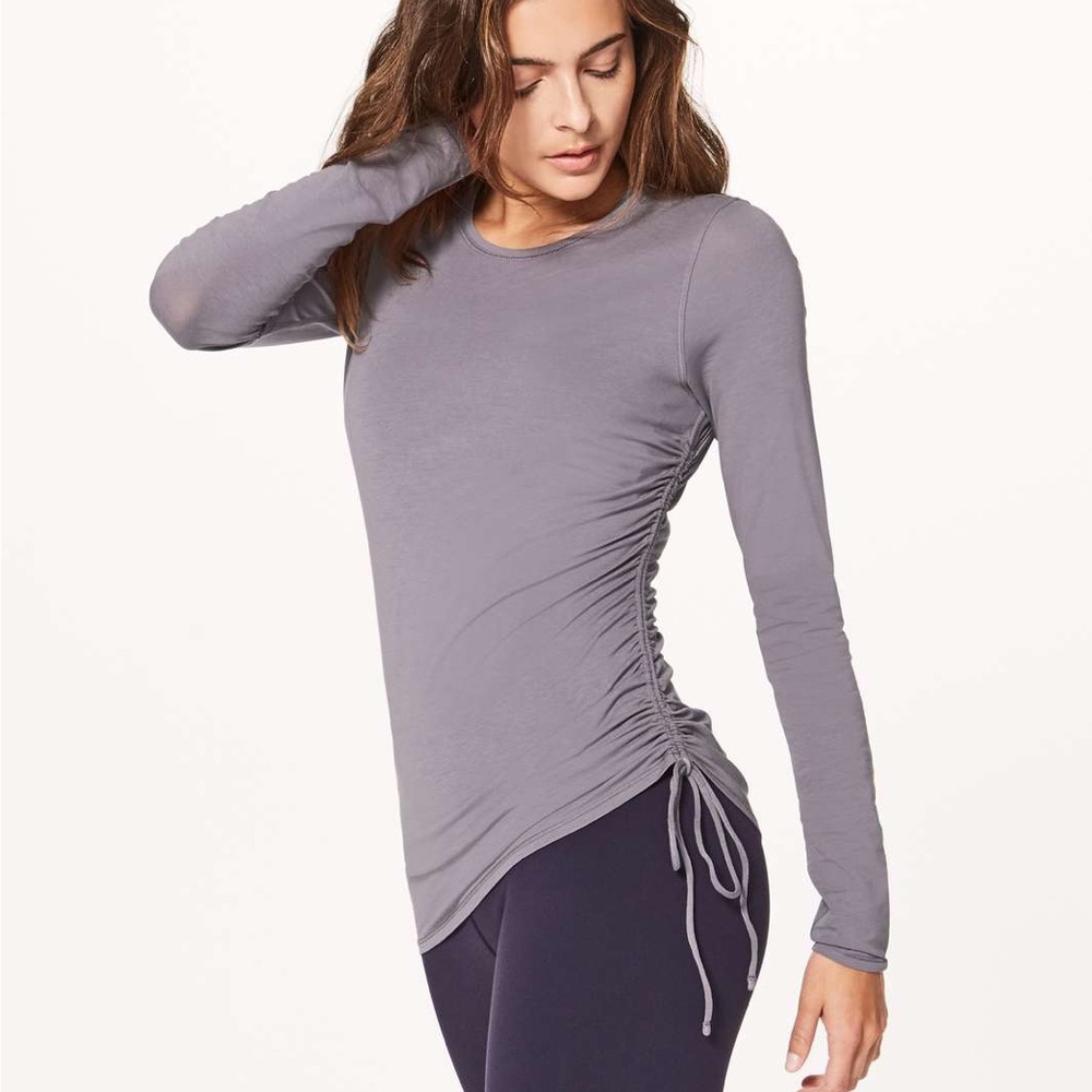 Lululemon Lavender Cinch It Long Sleeve